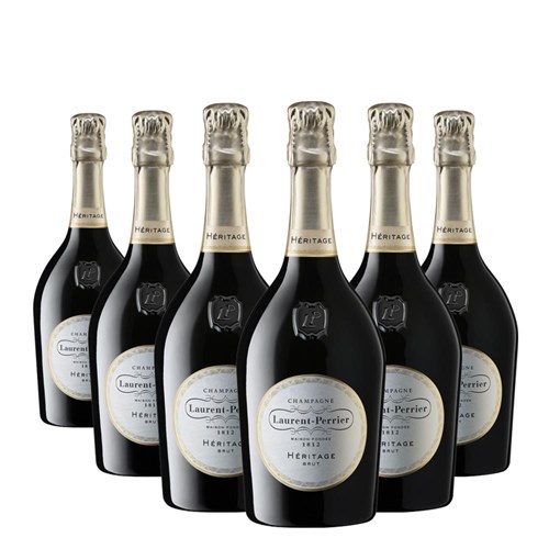 Crate of 6 Laurent Perrier Heritage MV Champagne 75cl